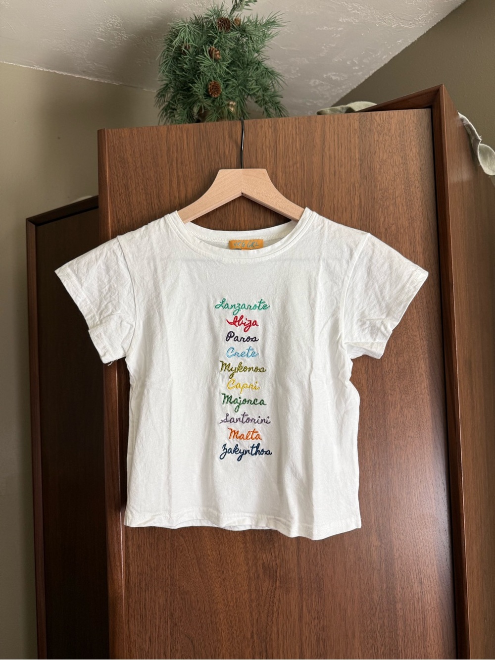 Vrg Girl Greek Island Baby Tee xs